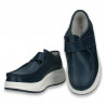 Pantofi piele casual, cu scai, pentru femei, bleumarin - W1168