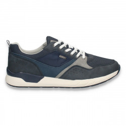 Sneakers casual pentru barbati, din material textil, bleumarin - W1190