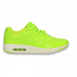 Pantofi sport dama, din piele eco, verde neon - W1227
