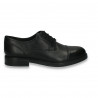 Pantofi stil clasic, din piele, pentru barbati, negri - W1237