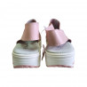 Sandale roz pentru femei, cu platforma, piele