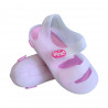 Sandale albe pentru fete, din PVC