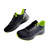 Pantofi sport pentru barbati, din material textil, negru cu verde neon