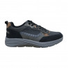 Pantofi sport din piele ecologică pentru bărbaţi, negru, gri şi maro