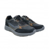Pantofi sport din piele ecologică pentru bărbaţi, negru, gri şi maro