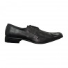 Pantofi eleganţi pentru bărbaţi, vârf pătrat, din piele naturală neagră