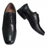 Pantofi eleganţi din piele naturală, pentru bărbaţi, vârf dreptunghiular, negri