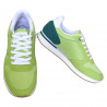 Pantofi sport pentru barbati, piele ecologica si textil, verzi