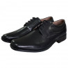 Pantofi eleganţi din piele naturală, pentru bărbaţi, vârf dreptunghiular, negri, clasici