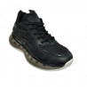 Pantofi sport din textil si material sintetic negru, pentru barbati, design modern