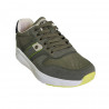 Pantofi sport Hanson pentru barbati, piele ecologica si textil, verde