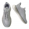 Pantofi sport din textil si material sintetic gri, pentru barbati, design modern